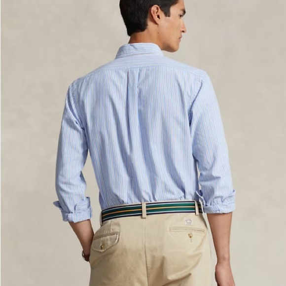 Ralph Lauren Blue Casual Button Down Shirt - Picture 2 of 5